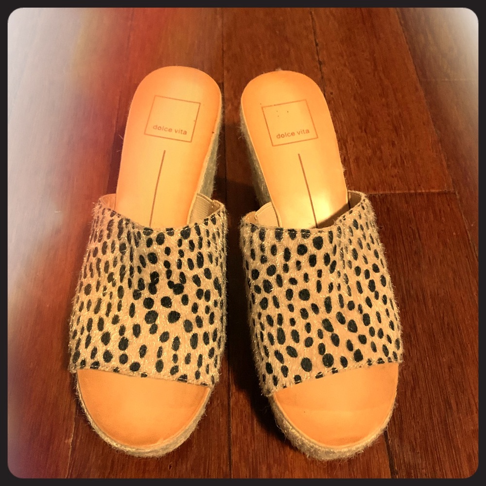 Leopard Wedges